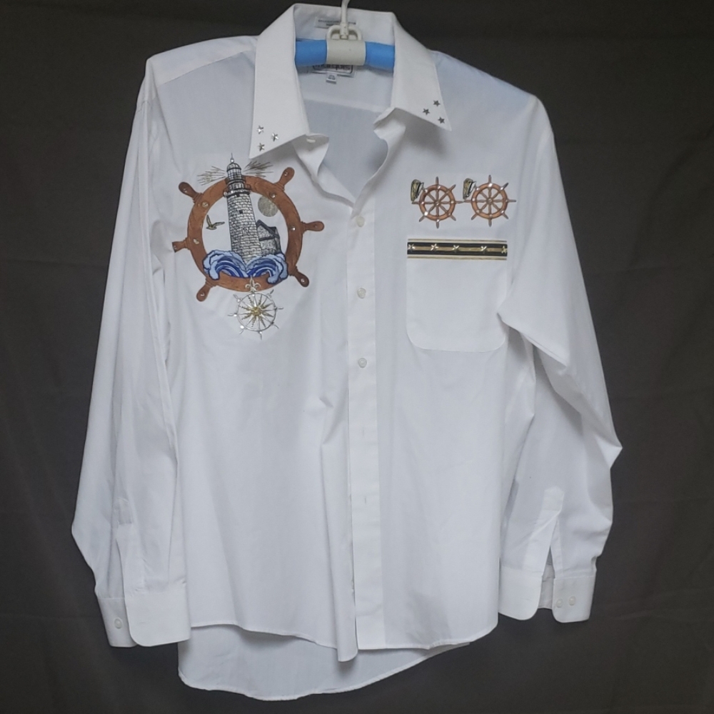 Button up shirt nautical theme